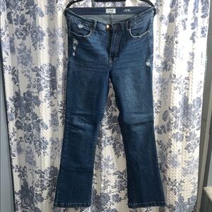 Kensie Jeans Women's Boot Cut Jeans in Dark Blue Denim